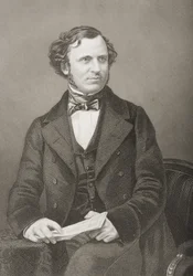 Edward Henry Smith Stanley, 15th Earl of Derby, engraved by D.J. Pound from a photograph, from 